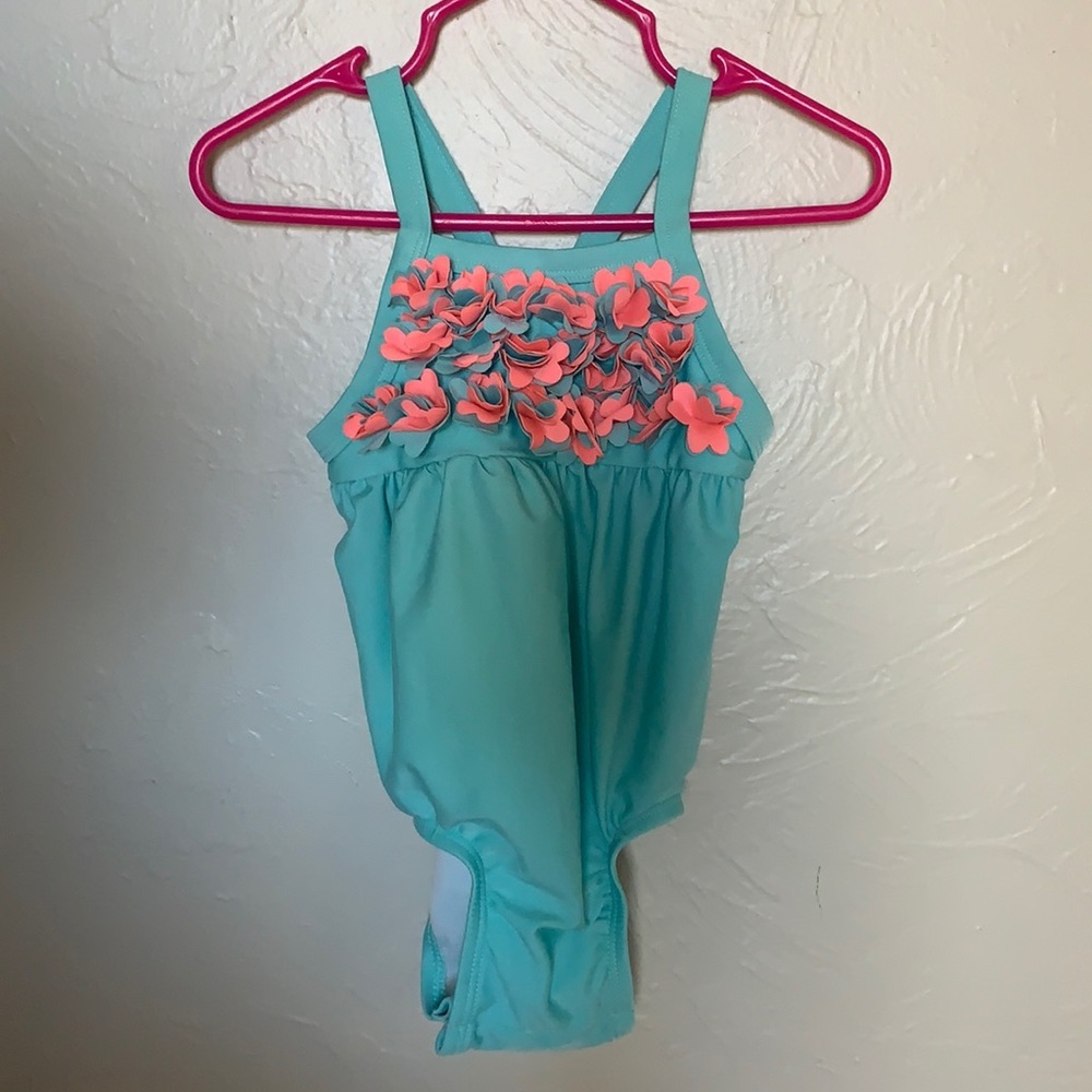 Cat & Jack | Light Blue One-Piece with Flowers